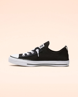 Converse Chuck Taylor All Star Shoreline Knit Női Slip On Fekete/Fehér | YAQTUDM-HU